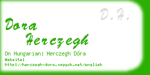 dora herczegh business card