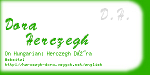 dora herczegh business card